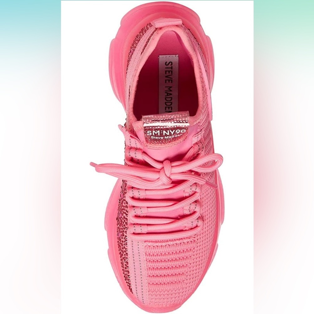 Steve Madden Maxima Hot Pink Rhinestone SMNY90 - Picture 4 of 7